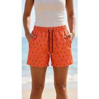 Deniz Şortu Fermuarlı Cepli File Astarlı Hızlı Kuruyan Premium - Turuncu