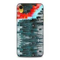 Lopard Apple iPhone XR Uyumlu Kılıf PiXel (19) Kılıfları Gri Yeşil