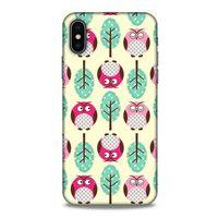 Baykuşlar (30) Desenli Silikon Kapak Telefon Kabı Apple Iphone X Kılıf