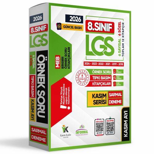 2026 8 Sınıf LGS Kasım Ayı MEB Örnek Soru Tıpkı Basım 6lı Sarmal Deneme Paketi Video/PDF Çözümlü