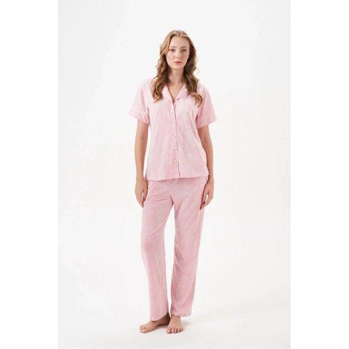 Kadın Pijama Takımı - Düğmeli