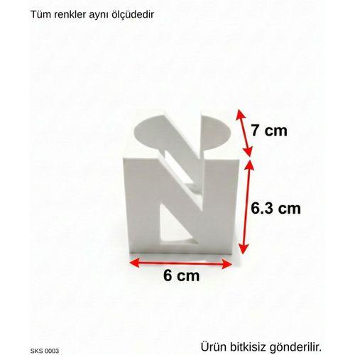 Gold Harf Şeklinde Mini Dekoratif Saksı Kişiye Özel Baş Harf Tasarım Masaüstü Ofis Dekoru