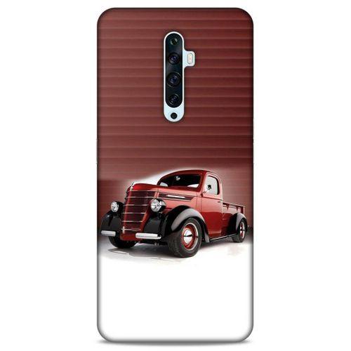 Lopard Oppo Reno 2z Uyumlu Kılıf PickUpX (47) Crystal Flex Kılıf Metalik Kırmızı