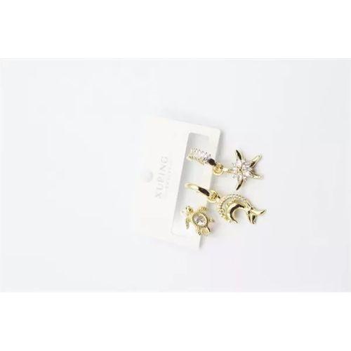 3'lü Xuping Küpe - Altın