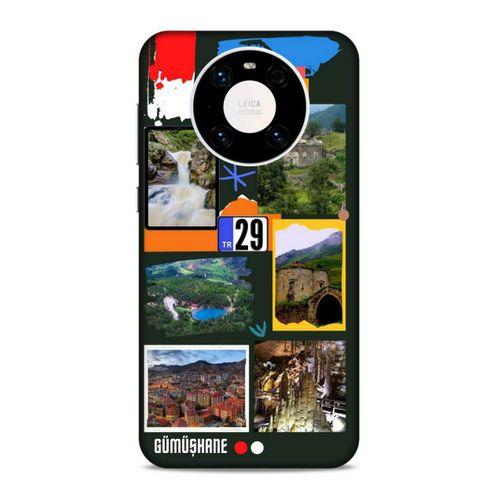 Lopard Huawei Mate 40 Pro Uyumlu Kılıf Şehirli ※ (29) Gümüşhane Arka Koruma Kılıfı