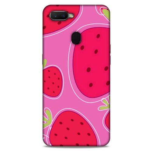 Oppo Ax7 Uyumlu Kılıf Pembe Delisi (29) Arka Koruma Kılıfı Çilek