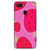 Oppo Ax7 Uyumlu Kılıf Pembe Delisi (29) Arka Koruma Kılıfı Çilek