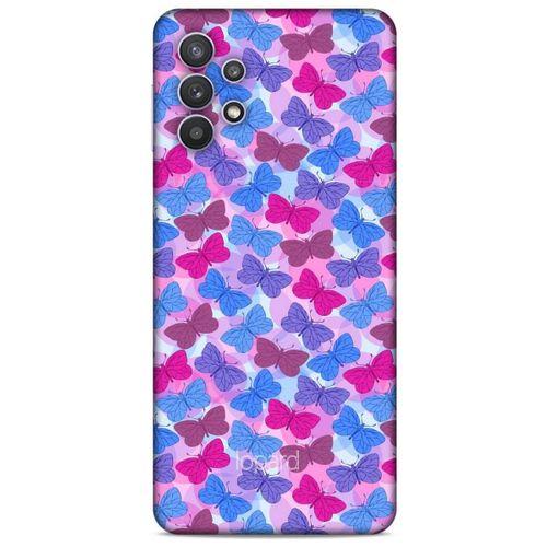 Lopard Samsung Galaxy A32 Uyumlu Kılıf Kelebek Etkisi (21) Koruyucu Kapak