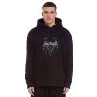 Korpiklaani Dark Roots Baskılı Siyah Erkek Kapşonlu Sweatshirt