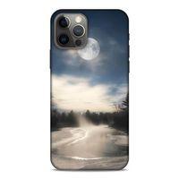 Lopard Apple iPhone 12 Pro Uyumlu Kılıf Gece'S (27) Tasarımlı Kılıf Dolunay