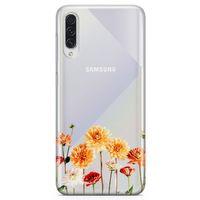 Samsung Galaxy A50s Kılıf Buket Çiçek Arka Kapak Koruma Desenli Full Koruyucu