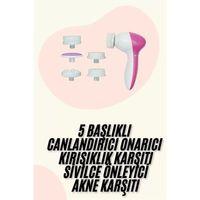 5 Başlıklı Titreşimli Cilt Temizleme Seti Canlandırıcı Ve Onarıcı