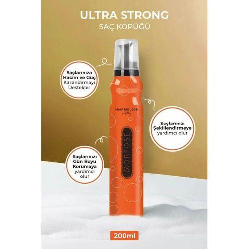 Ultra Strong Saç Köpük 200 ML - Ultra Güçlü Tutuş - mrfs