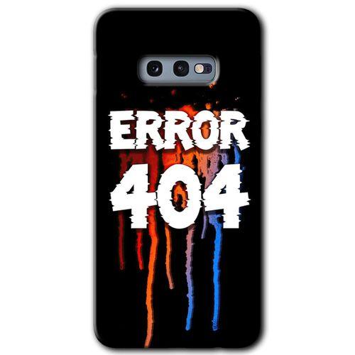 Galaxy S10e Kılıf HD Desen Baskılı Arka Kapak - 404 Error + Kırılmaz Cam