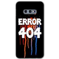 Galaxy S10e Kılıf HD Desen Baskılı Arka Kapak - 404 Error + Kırılmaz Cam