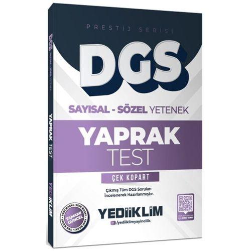 2026 DGS Prestij Serisi Sayısal Sözel Yetenek Çek Kopart Yaprak Test Yediiklim