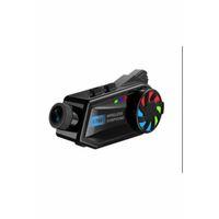 Bt68 Motosiklet Kask Bluetooth Kulaklık 1080p Kamera Ses Kontrolü Video Kayıt Özellikli İntercom