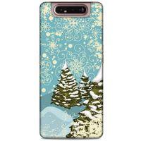 Samsung Galaxy A80 Kılıf Snowix (29) Arka Koruma Kılıfı Yeşil Krem
