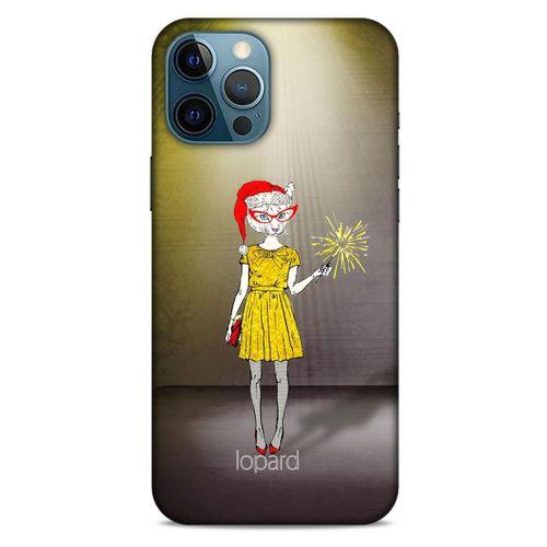 Apple iPhone 12 Pro Max Kılıf FunnyMaX (32) Soft Silikon Kılıf Turuncu Kahve