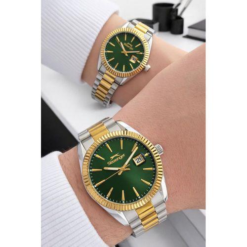 Slazenger Çiftlere Ve Sevgiliye 2 Yıl Garantili Özel 10 Atm Suya Dayanıklı Cift Saati FYS.2583.270