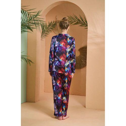 Pjs 27079 Kadın Düğmeli Pijama Takımı