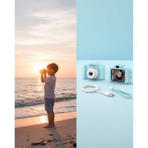 Mavi Taşınabilir Mini Kamera Hd Video Fotoğraf Çekimli Usb Şarjlı Hafıza Kart Destekli