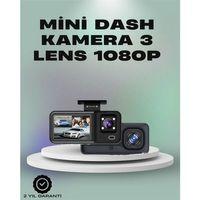 3 Kanallı Araç Kamerası – Full Hd 1080p Kayıt, 2” Ekran, Park Gözetimi Desteği