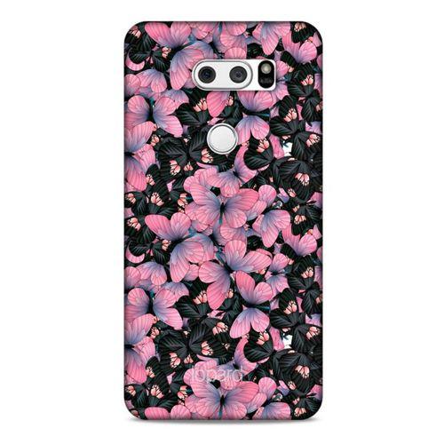 LG K50S Kılıf Kelebek Etkisi (25) Antişok Kapak Mavi Sarı