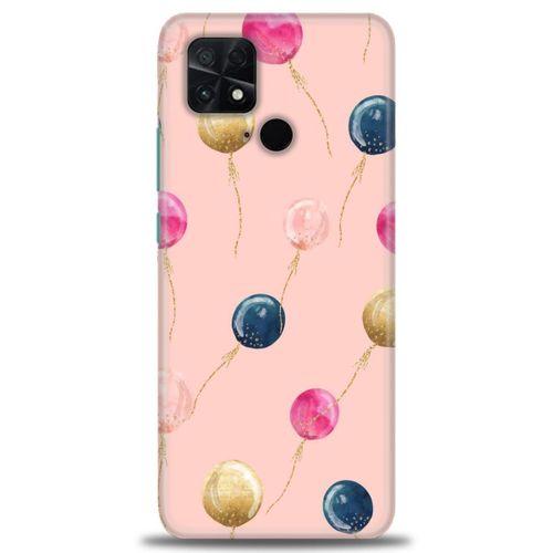 Xiaomi Poco C40 Kılıf HD Baskılı Kılıf - Uçan Balonlar + Tam Ekran Koruyucu
