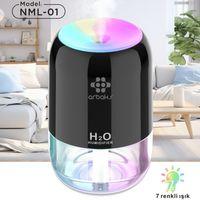 350 ft² Kapsama Alanı Type-C Renkli Nemlendirici Arbaks NML-01 (Siyah, Beyaz, Pempe)