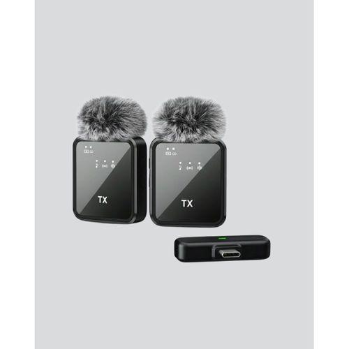 Vlog Podcast Ve Röportajlar İçin Kablosuz Çift Yaka Mikrofon