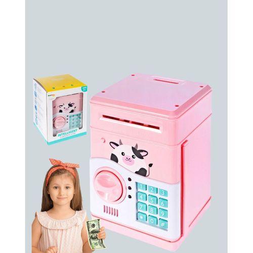 Atm Tasarımlı Pembe Işıklı Sesli Çocuk Kumbarası