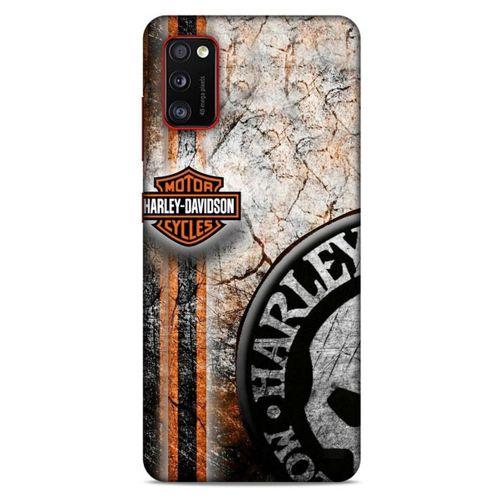 Samsung Galaxy A41 Uyumlu Kılıf Motorsiklet (11) Tam Koruma Harley Davidson