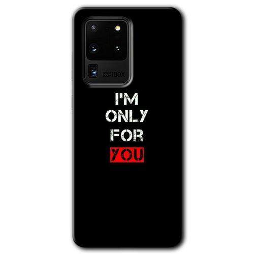 Galaxy S20 Ultra Kılıf HD Desen Baskılı Arka Kapak - For You + Kırılmaz Cam