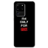 Galaxy S20 Ultra Kılıf HD Desen Baskılı Arka Kapak - For You + Kırılmaz Cam