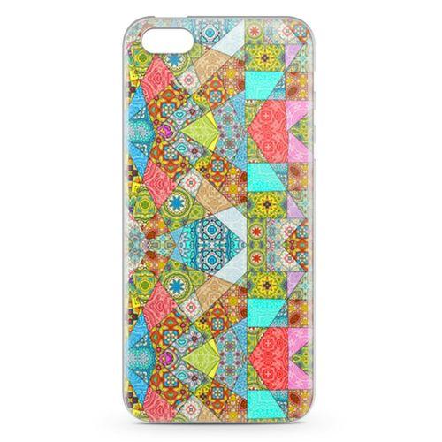 Apple iPhone 5 Kılıf Yeşil Vintage Arka Kapak Koruma Desenli Full Koruyucu