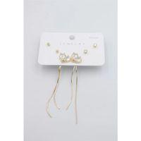 Çoklu Set Küpe - Altın