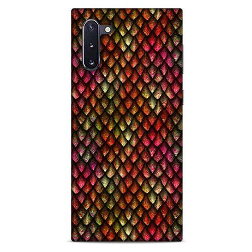 Samsung Galaxy Note 10 Kılıf Dragons (8) Baskılı Kılıf Ejderha Deri Pembe