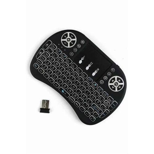 Kablosuz Türkçe Q Klavye Rgb Işıklı Televizyon Ps3 Dokunmatik Mouse