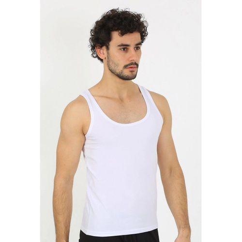 Erkek Penye Beyaz Atlet