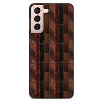 Lopard Samsung Galaxy S21 Uyumlu Kılıf Patchwork (8) Baskılı Kılıf