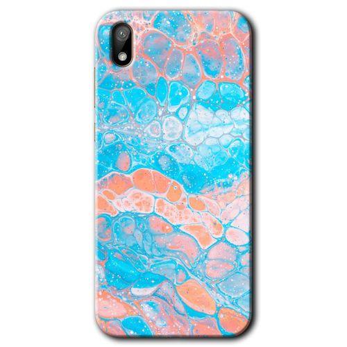 Huawei Y5 2019 Kılıf HD Desen Baskılı Arka Kapak + Temperli Cam - Bubbles 1