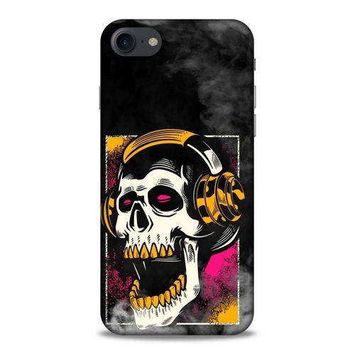 Lopard Apple Iphone 8 Uyumlu Kılıf Tattoo's (10) Full Koruma Kılıfı Turuncu