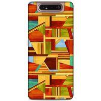 Lopard Samsung Galaxy A80 Uyumlu Kılıf Wood'X (46) Core Armor Kılıf Desenli