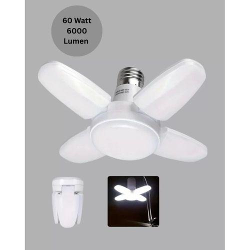 Katlanabilir 4 Kollu Led Ampül 60 Watt 6000 Lumen Beyaz Işık