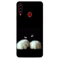 Lopard Samsung Galaxy A20s Uyumlu Kılıf Kediler (50) Shockproof Kılıf Patiler