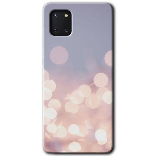 Samsung Galaxy Note 10 Lite Kılıf Baskılı Kapak - Blur Lights +Tam Ekran Koruyucu