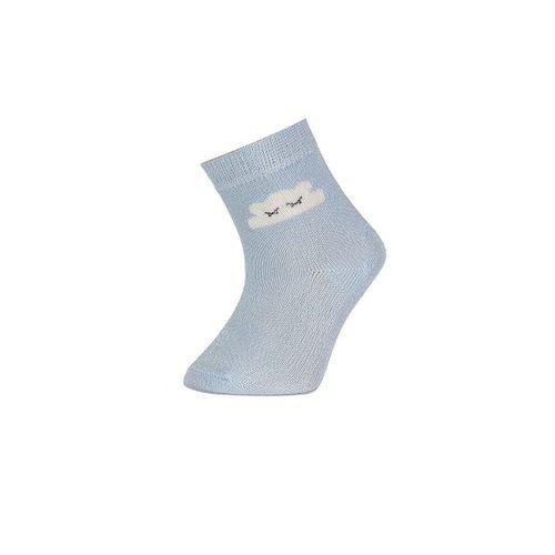 Bibaby Bibaby Desenli Bamboo 2Li Çorap 68384 Taş-Mavi