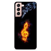 Lopard Samsung Galaxy S21 Uyumlu Kılıf FireX (13) Silikon Kap Sembol G Clef