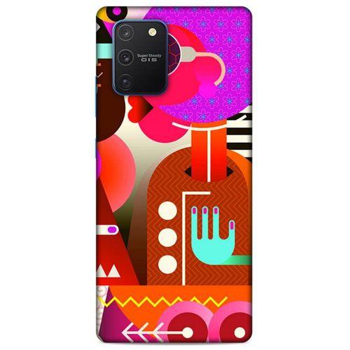 Lopard Samsung Galaxy S10 Lite Uyumlu Kılıf Soyut Sanat (16) Desenli Kalın Kılıf
